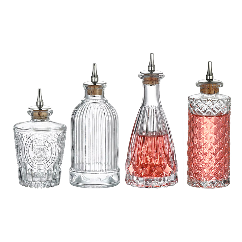 Bitters Bottle Set - Cocktail Bitters Chai-Kính Vintage Thiết Kế