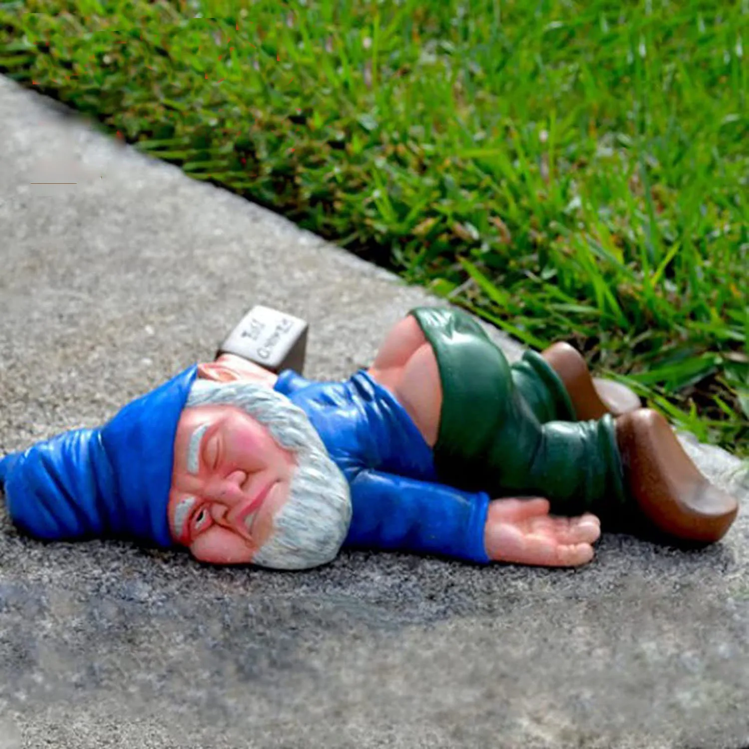 Home Bargains - 15cm Drunken Garden Gnomes Funny Resin