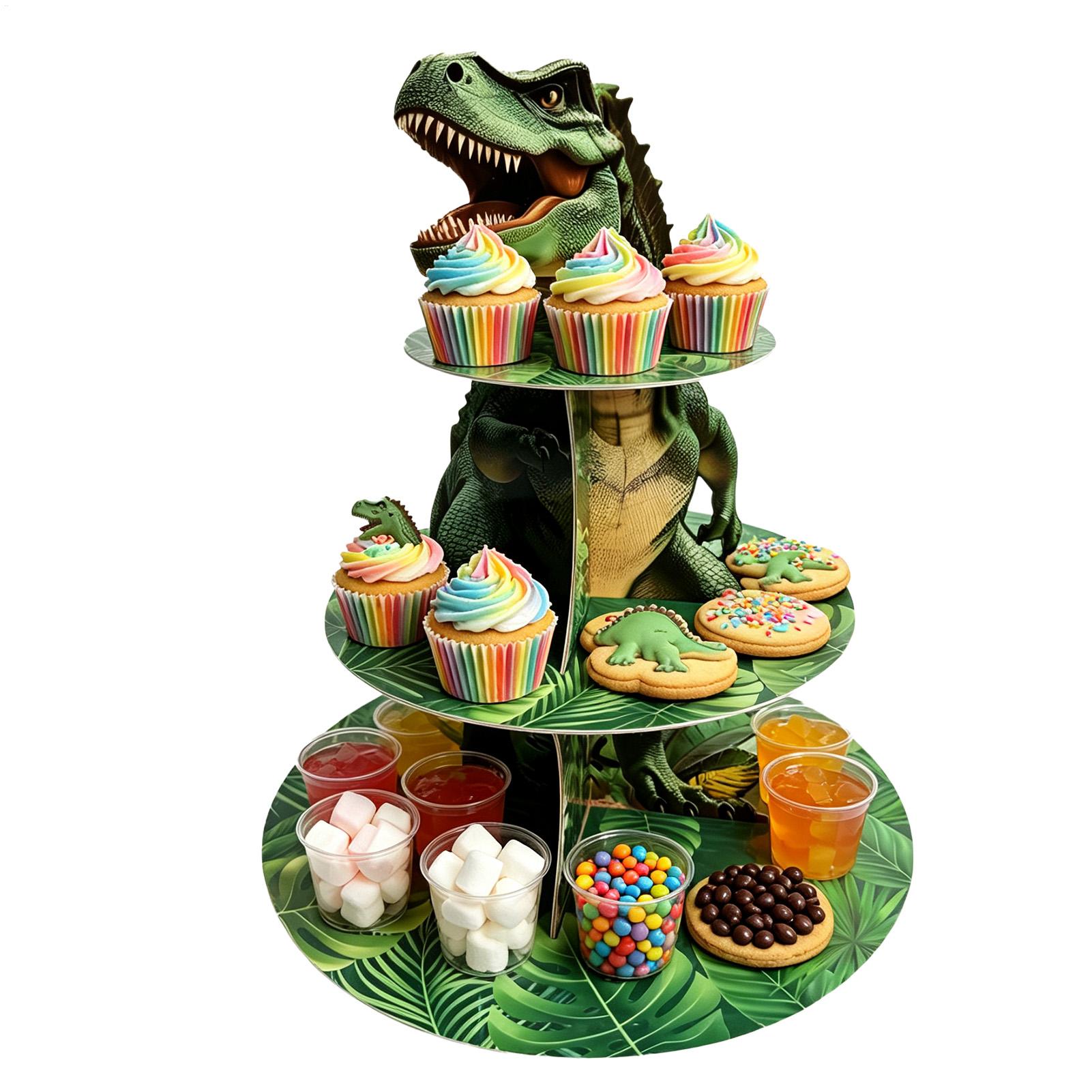 Cupcake Stand 3 Tiers Dinosaur - đánh giá và giá Home Bar Stand