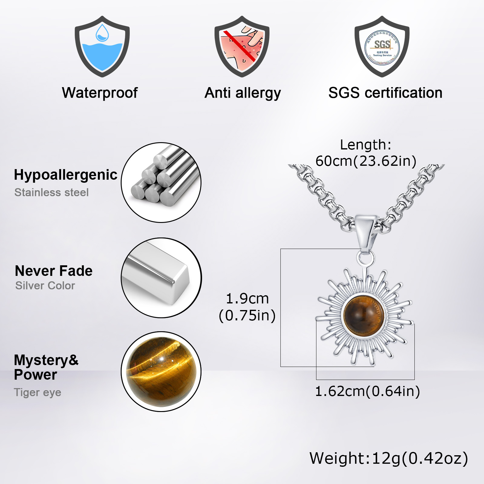 Vnox 60cm Box Chain Sunflower  - đánh giá và giá Bar Cart Gold