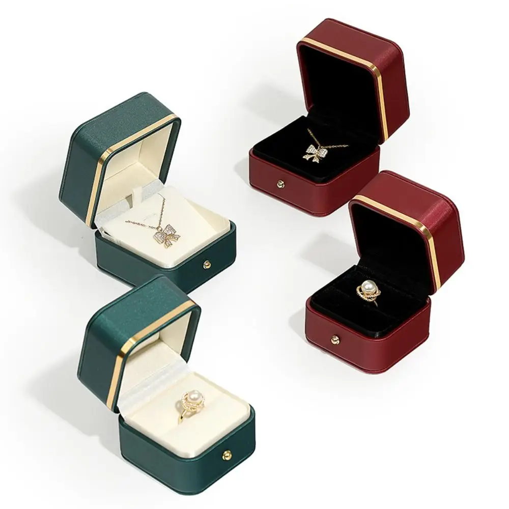 Fashion PU Leather Square Ring - đánh giá và giá Bar Cart Gold