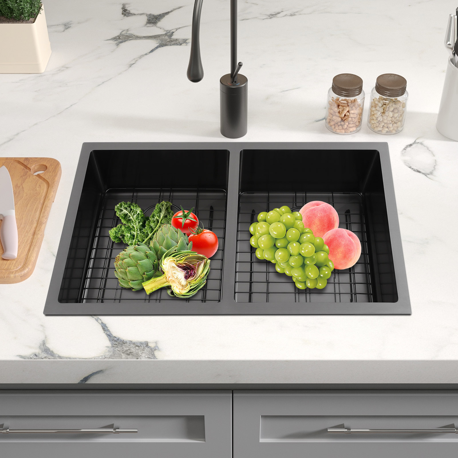 Double Bowl Sink Kitchen Sink  - đánh giá và giá Home Bar Sink