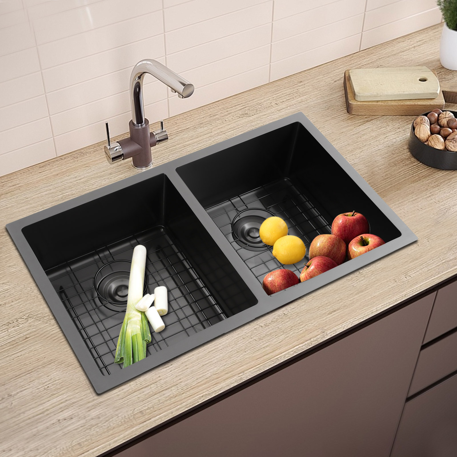Double Bowl Sink Kitchen Sink  - đánh giá và giá Home Bar Sink