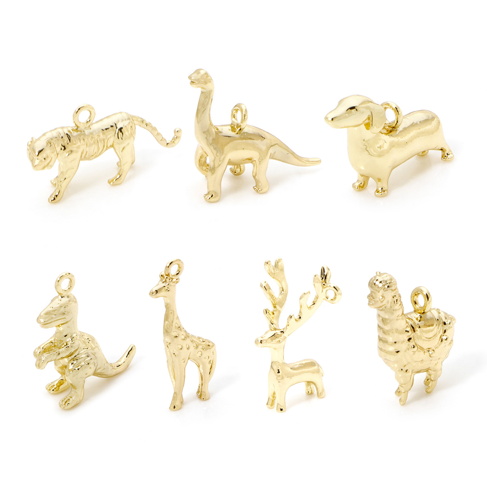 2pcs Animal Brass Charms 18k G - đánh giá và giá Bar Cart Gold
