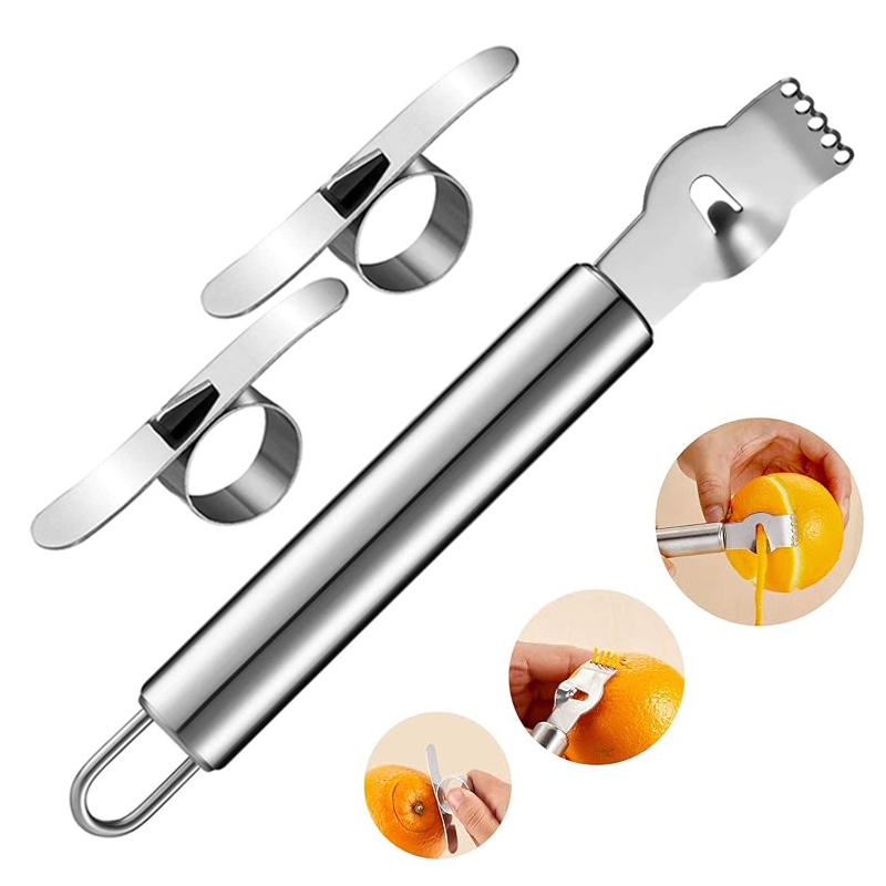 3Pcs Lemon Zester Grater Orang - đánh giá và giá Peeler Channel Knife