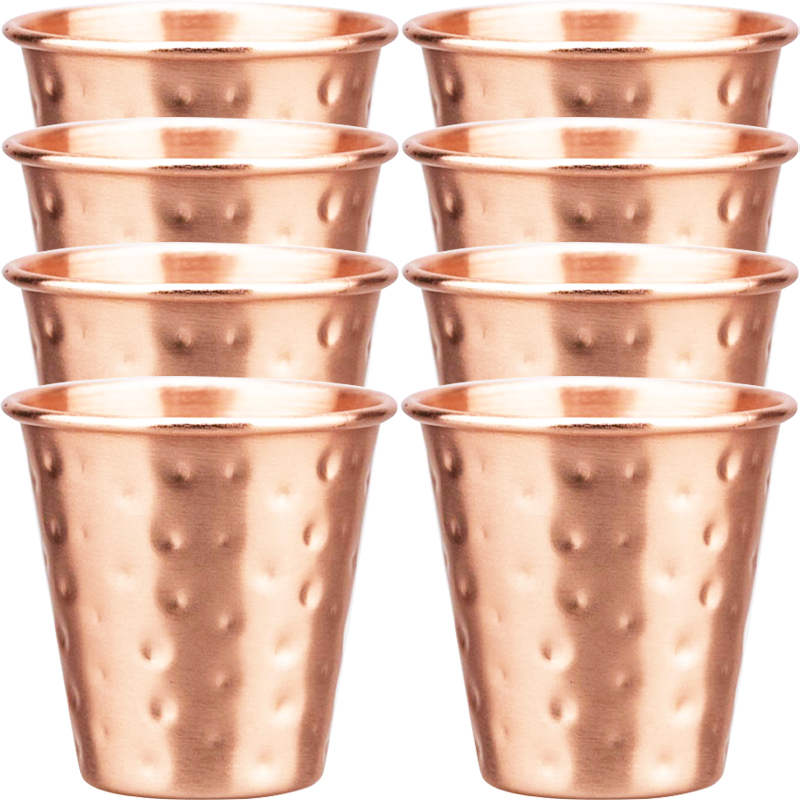 6cs 8Pcs New 100% Copper Cups  - đánh giá và giá Mule Copper Mug