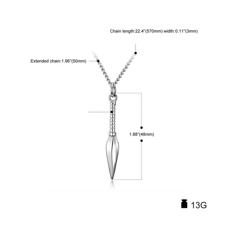 Spear Pendant Necklace For Men - đánh giá và giá Bar Cart Gold