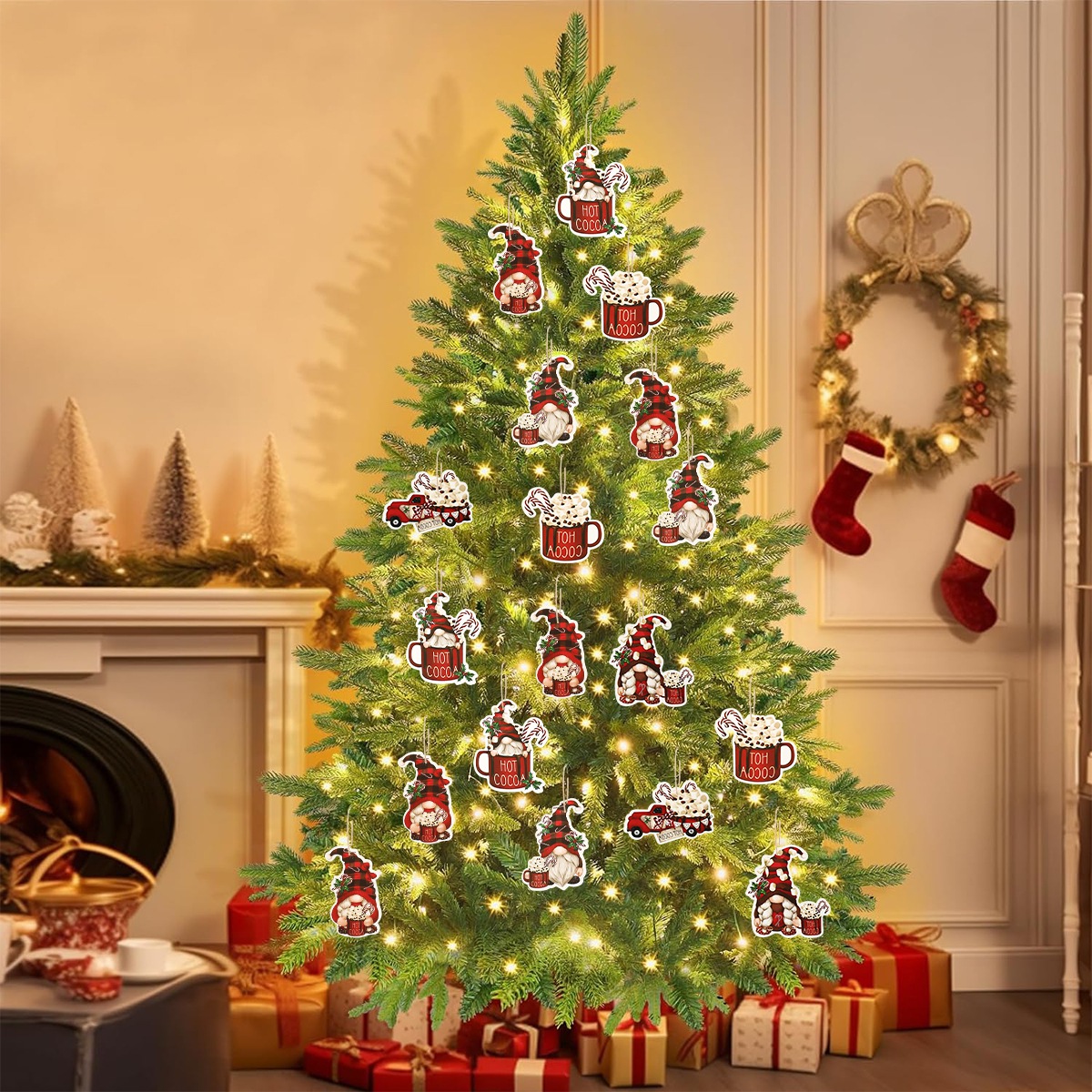 12pcs Christmas Santa Gnomes P - đánh giá và giá Home Bargains