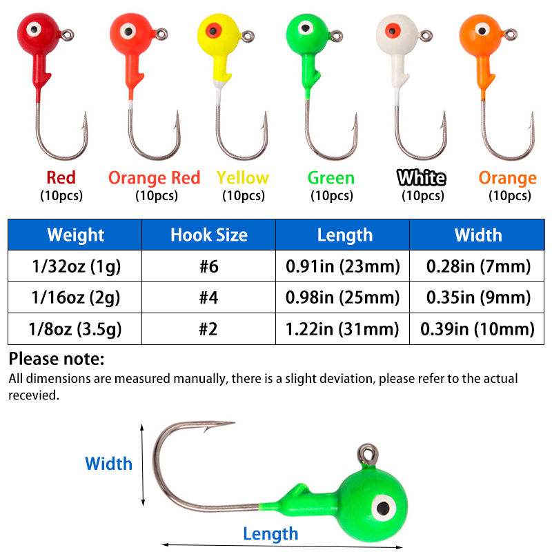 60 Cái/túi Dẫn Jig Đầu Móc Câu - đánh giá và giá Jigger Double Sided