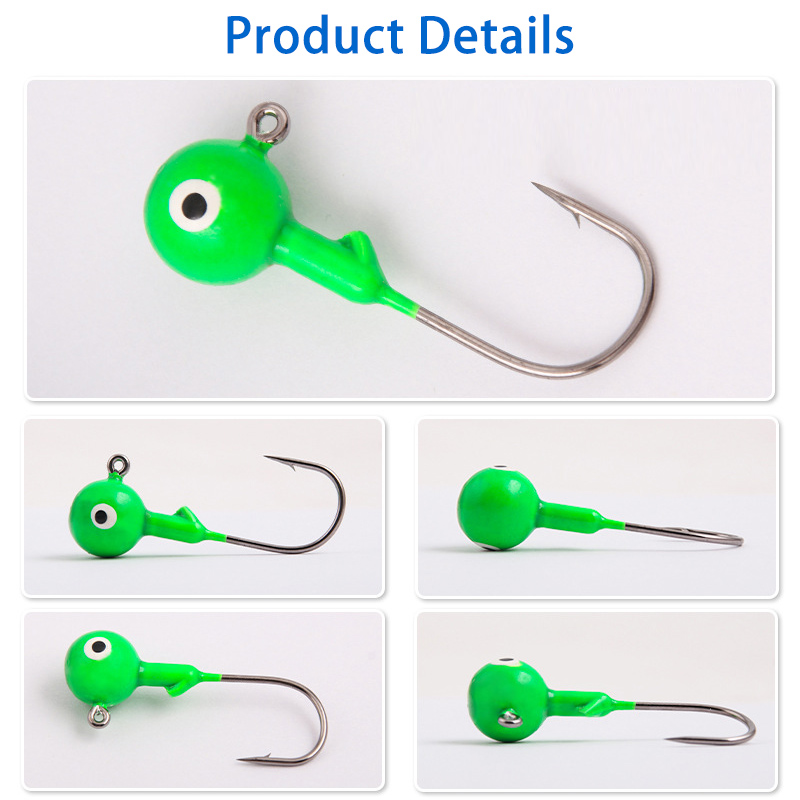 60 Cái/túi Dẫn Jig Đầu Móc Câu - đánh giá và giá Jigger Double Sided