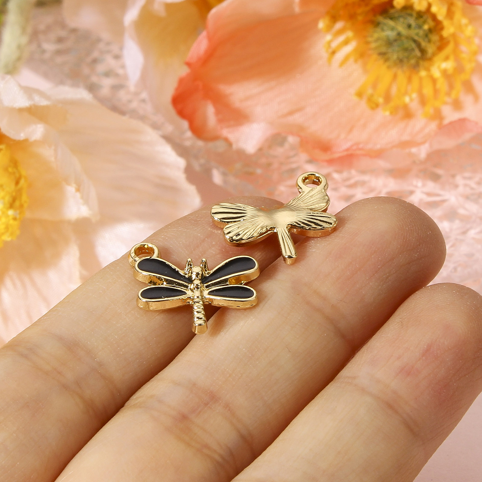 10 PCs  Dragonfly Animal Ename - đánh giá và giá Bar Cart Gold