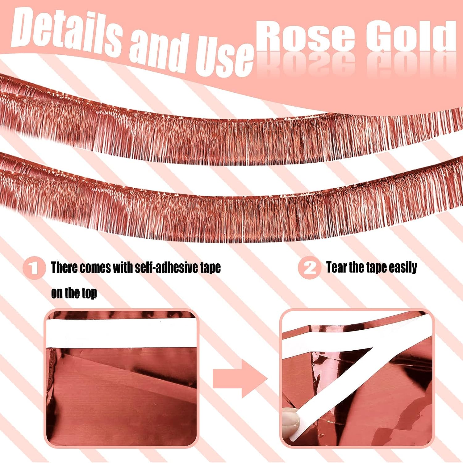 30x300CM Foil Fringe Garland S - đánh giá và giá Home Bargains